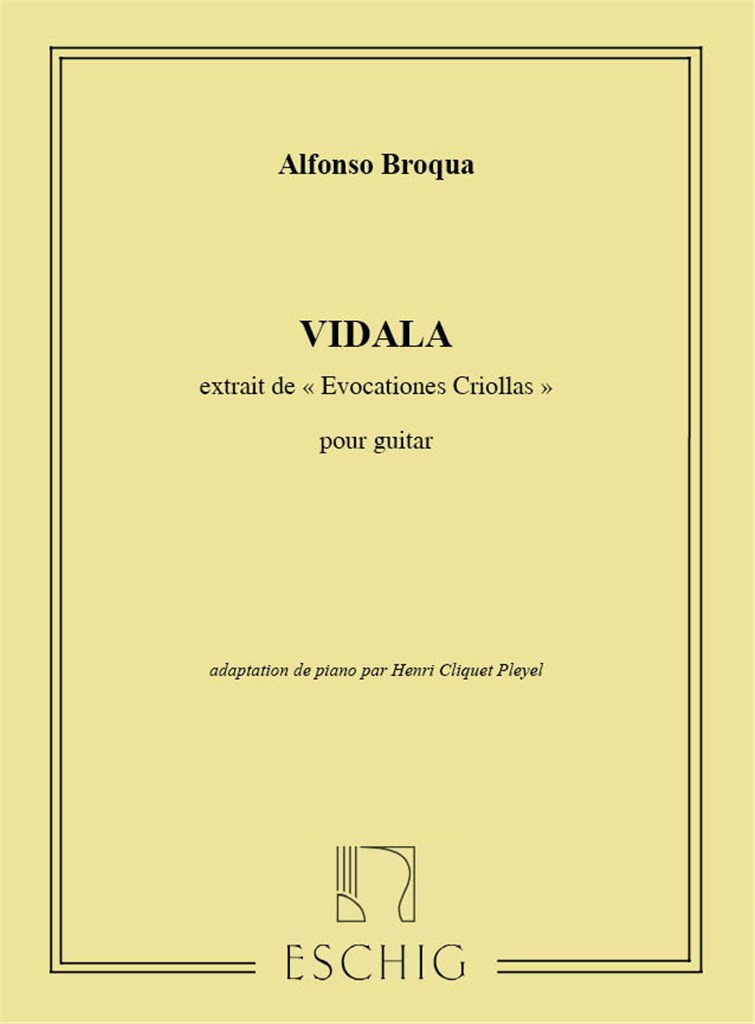 Evocaciones Criollas N 1 Vidalita Piano
